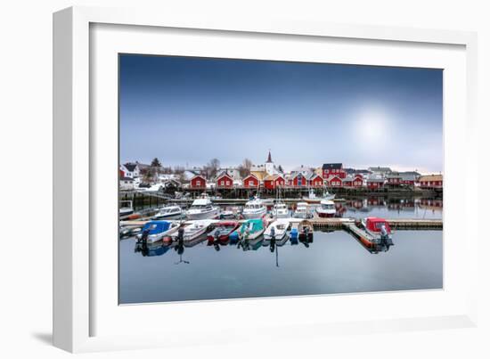 Port of Reine-Philippe Sainte-Laudy-Framed Premium Photographic Print