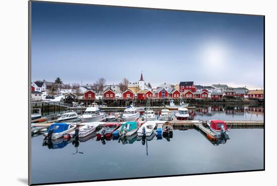 Port of Reine-Philippe Sainte-Laudy-Mounted Premium Photographic Print