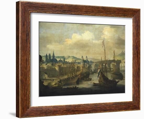 Port of Rouen, Ca 1620-Claude de Jongh-Framed Giclee Print