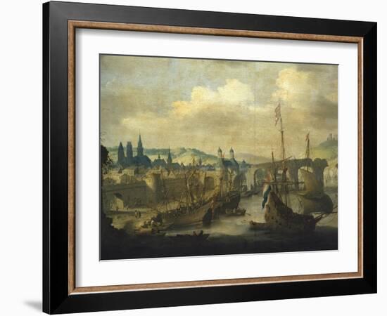 Port of Rouen, Ca 1620-Claude de Jongh-Framed Giclee Print