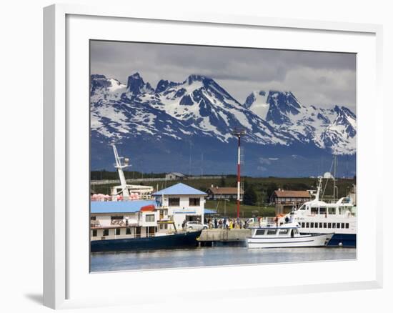 Port of Ushuaia, Tierra Del Fuego, Patagonia, Argentina, South America-Richard Cummins-Framed Photographic Print