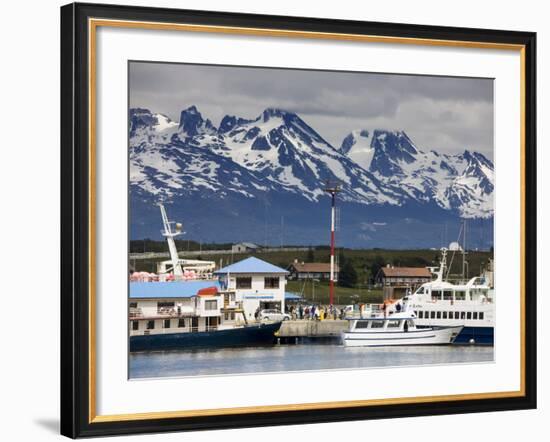 Port of Ushuaia, Tierra Del Fuego, Patagonia, Argentina, South America-Richard Cummins-Framed Photographic Print