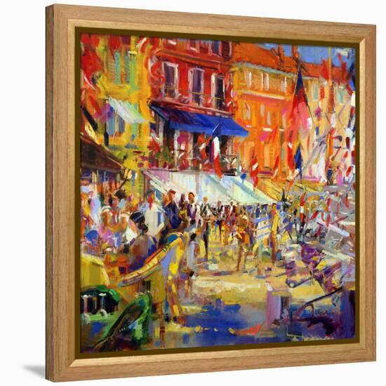 Port Promenade, Saint-Tropez-Peter Graham-Framed Premier Image Canvas