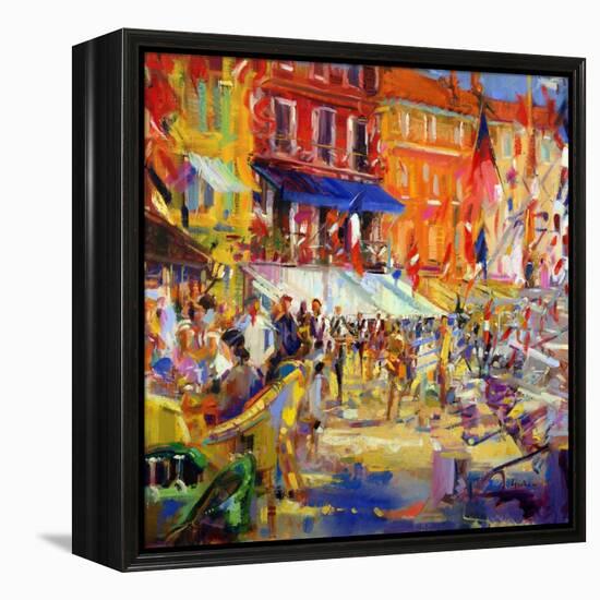 Port Promenade, Saint-Tropez-Peter Graham-Framed Premier Image Canvas