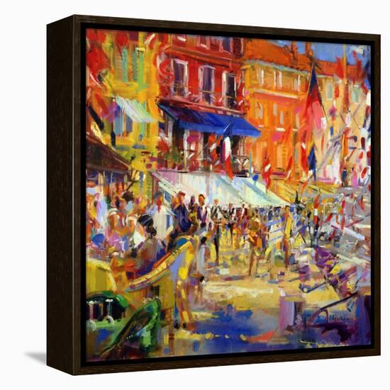 Port Promenade, Saint-Tropez-Peter Graham-Framed Premier Image Canvas