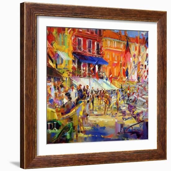 Port Promenade, Saint-Tropez-Peter Graham-Framed Giclee Print