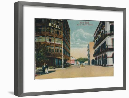 'Port-Said. Rue de l'Eastern Exchange', c1900-Unknown-Framed Giclee Print