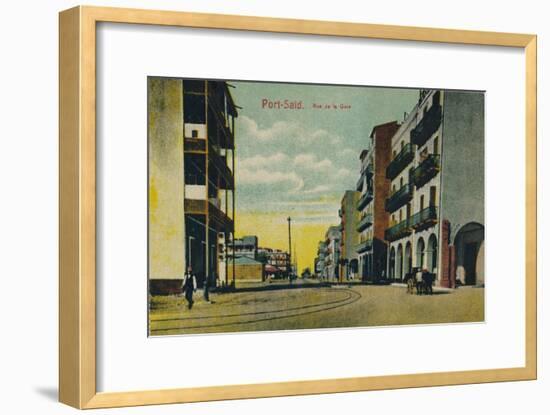 'Port-Said. Rue de la Gare', c1900-Unknown-Framed Giclee Print