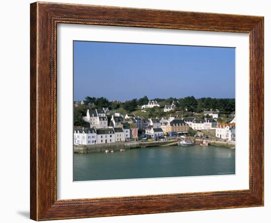 Port Sauzon, Belle Ile En Mer, Breton Islands, Morbihan, Brittany, France-Bruno Barbier-Framed Photographic Print