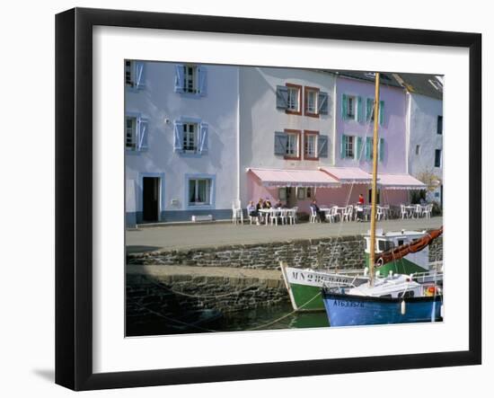 Port Sauzon, Belle Ile En Mer, Breton Islands, Morbihan, Brittany, France-Bruno Barbier-Framed Photographic Print