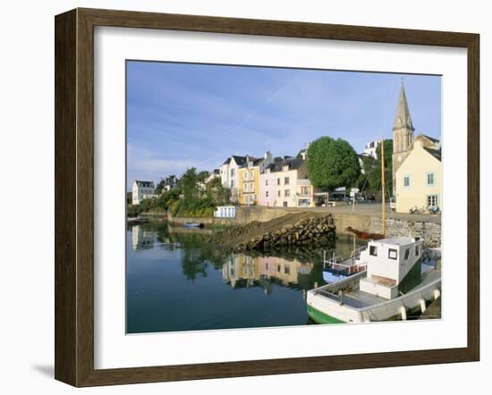 Port Sauzon, Belle Ile En Mer, Breton Islands, Morbihan, Brittany, France-Bruno Barbier-Framed Photographic Print