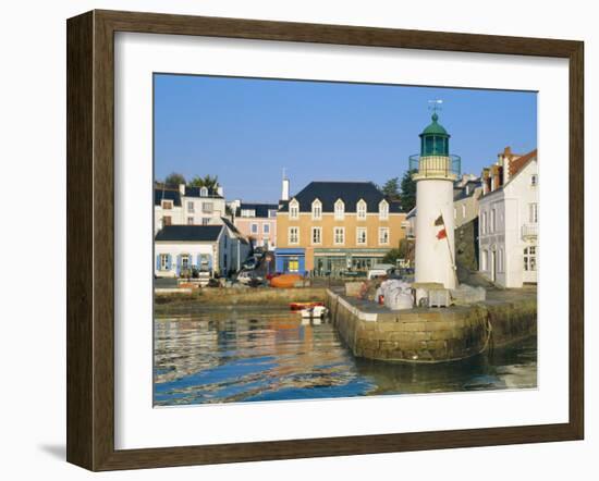 Port Sauzon, Belle-Ile-En-Mer, Breton Islands, Morbihan, France-J P De Manne-Framed Photographic Print