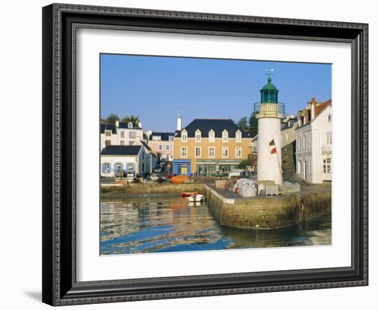 Port Sauzon, Belle-Ile-En-Mer, Breton Islands, Morbihan, France-J P De Manne-Framed Photographic Print