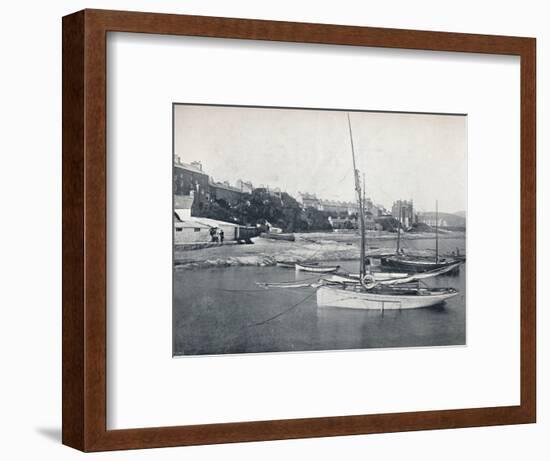 'Port St. Mary - The Town and Harbour', 1895-Unknown-Framed Photographic Print