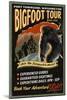 Port Townsend, Washington - Bigfoot Tours - Vintage Sign-Lantern Press-Mounted Art Print