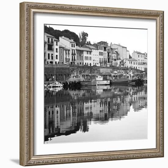 Port Vendres BW-Rita Crane-Framed Photo