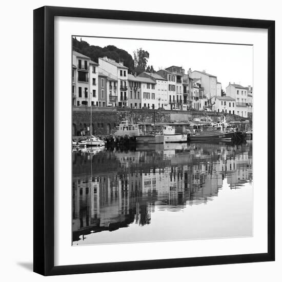 Port Vendres BW-Rita Crane-Framed Photo