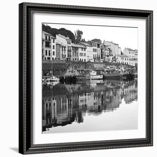 Port Vendres BW-Rita Crane-Framed Photo