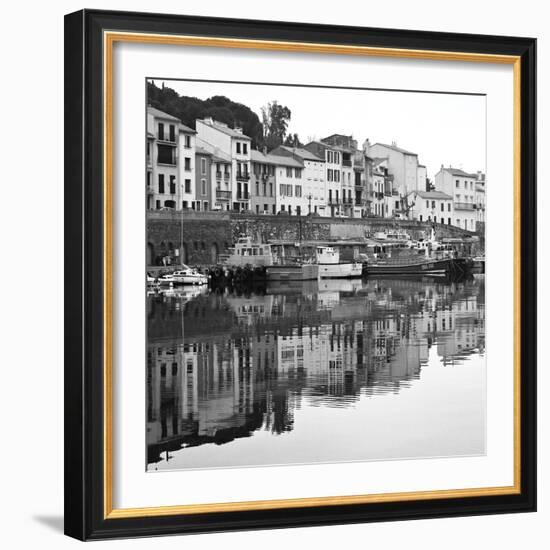 Port Vendres BW-Rita Crane-Framed Photo