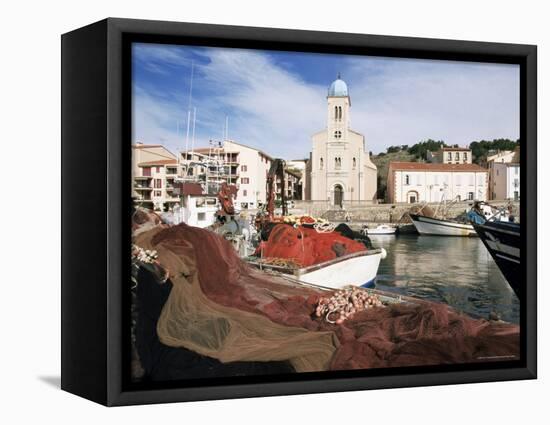 Port Vendres, Seen from the Harbour, Roussillon, France-Guy Thouvenin-Framed Premier Image Canvas