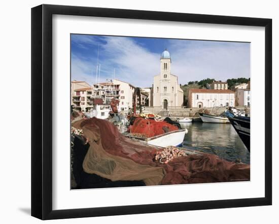 Port Vendres, Seen from the Harbour, Roussillon, France-Guy Thouvenin-Framed Photographic Print
