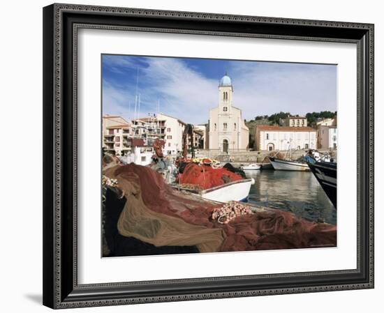 Port Vendres, Seen from the Harbour, Roussillon, France-Guy Thouvenin-Framed Photographic Print