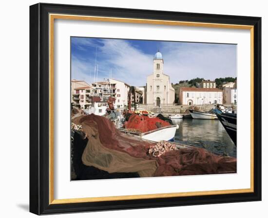 Port Vendres, Seen from the Harbour, Roussillon, France-Guy Thouvenin-Framed Photographic Print