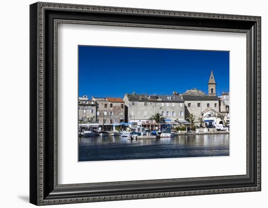 Port View of St-Florent, Le Nebbio, Corsica, France-Walter Bibikow-Framed Photographic Print