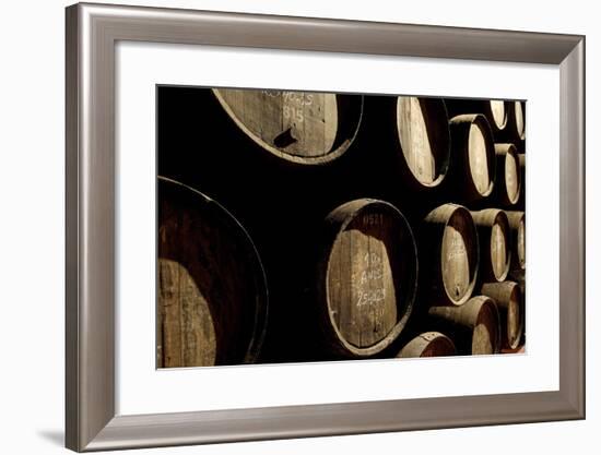 Port Wine Cellar, Vila Nova De Gaia, Oporto, Portugal, Europe-Jean-Pierre De Mann-Framed Photographic Print