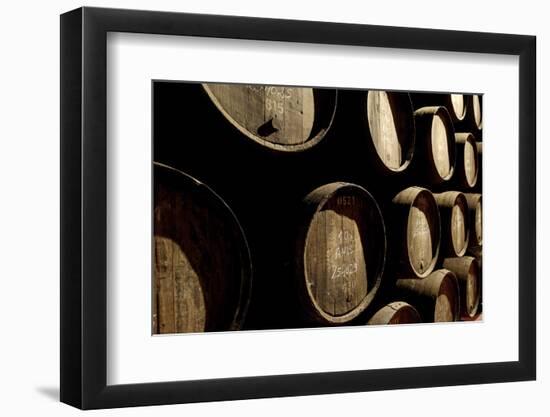 Port Wine Cellar, Vila Nova De Gaia, Oporto, Portugal, Europe-Jean-Pierre De Mann-Framed Photographic Print