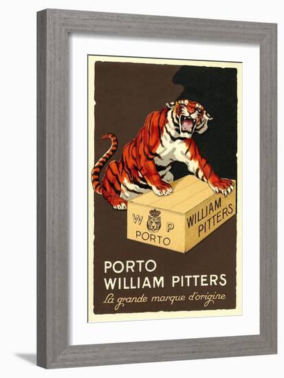 Port Wine Tiger-null-Framed Art Print