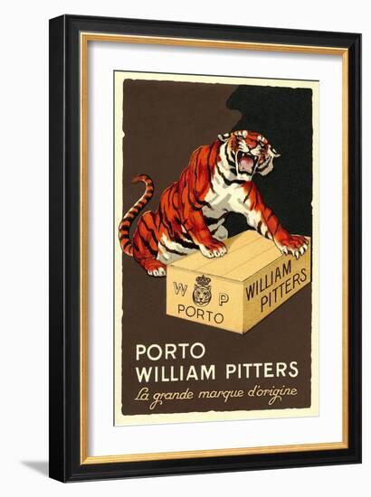 Port Wine Tiger-null-Framed Art Print