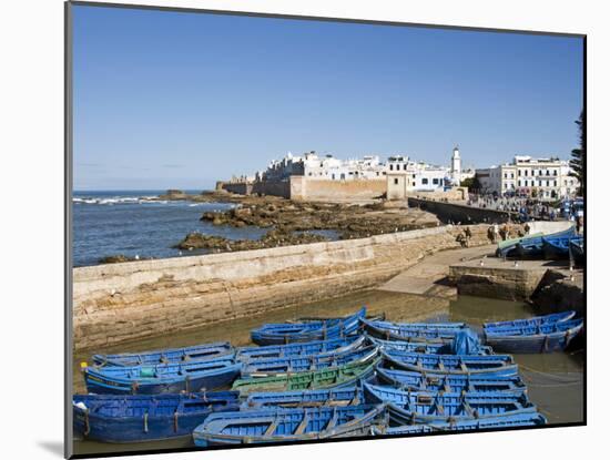 Port with Fishing Boats, Essaouira, Morocco, North Africa, Africa-Nico Tondini-Mounted Photographic Print