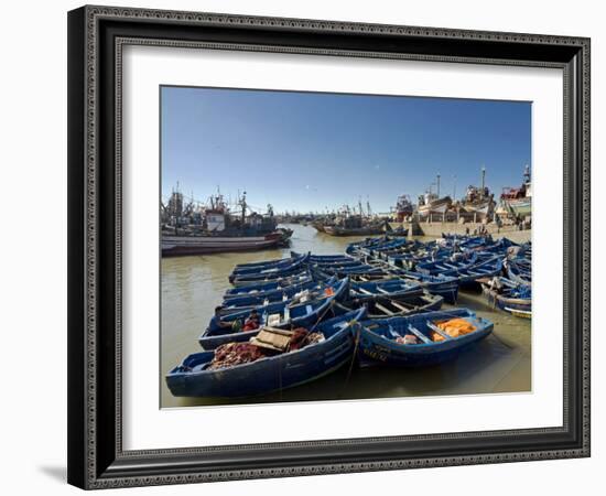 Port with Fishing Boats, Essaouira, Morocco, North Africa, Africa-Nico Tondini-Framed Photographic Print