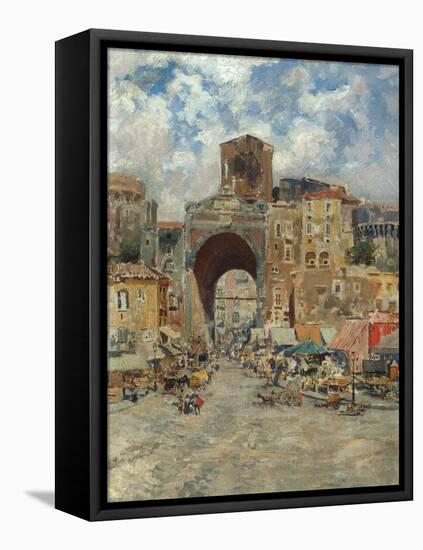 Porta Capuana, Napoli-Carlo Brancaccio-Framed Premier Image Canvas