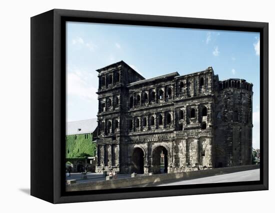 Porta Nigra, Original Roman City Gates, Trier, Rheinland-Pfalz, Germany-Adam Woolfitt-Framed Premier Image Canvas