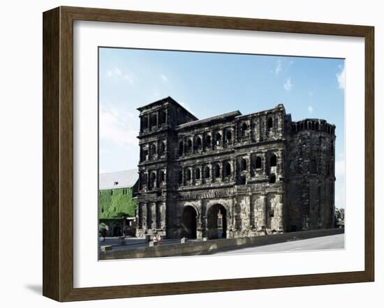 Porta Nigra, Original Roman City Gates, Trier, Rheinland-Pfalz, Germany-Adam Woolfitt-Framed Photographic Print
