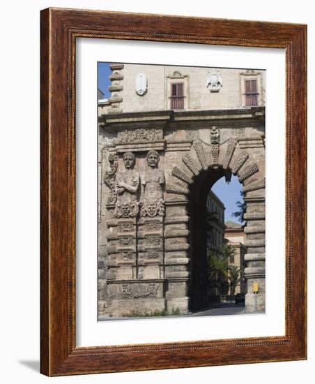 Porta Nuova, City Gate, Palermo, Sicily, Italy, Europe-Martin Child-Framed Photographic Print