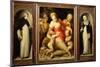 Portable Altar with the Madonna and Child with Saints Dominic and Catherine of Siena-Giovanni Battista Naldini-Mounted Giclee Print