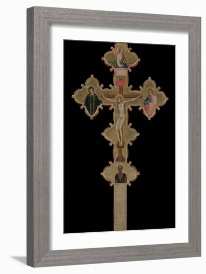 Portable, Double Sided Cross, 1335-1340-Bernardo Daddi-Framed Giclee Print