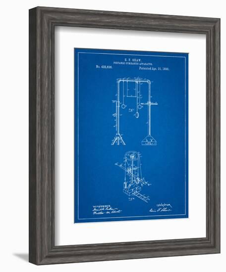 Portable Gymnastic Bars 1890 Patent-Cole Borders-Framed Art Print