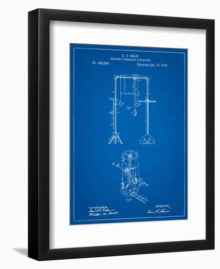 Portable Gymnastic Bars 1890 Patent-Cole Borders-Framed Art Print