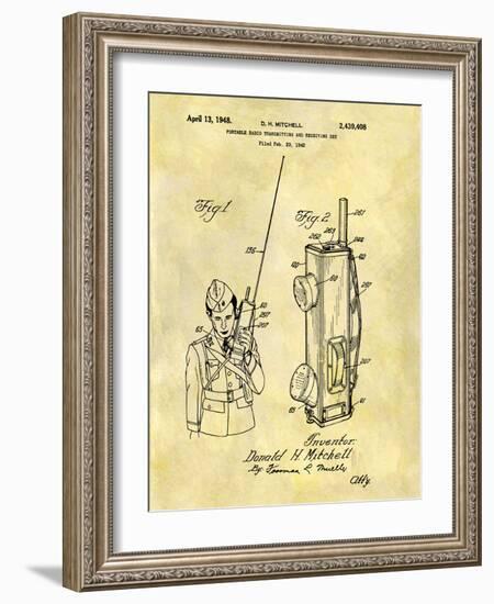 Portable Radio 1948-Dan Sproul-Framed Art Print