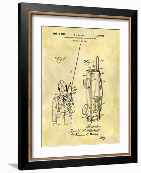 Portable Radio 1948-Dan Sproul-Framed Art Print