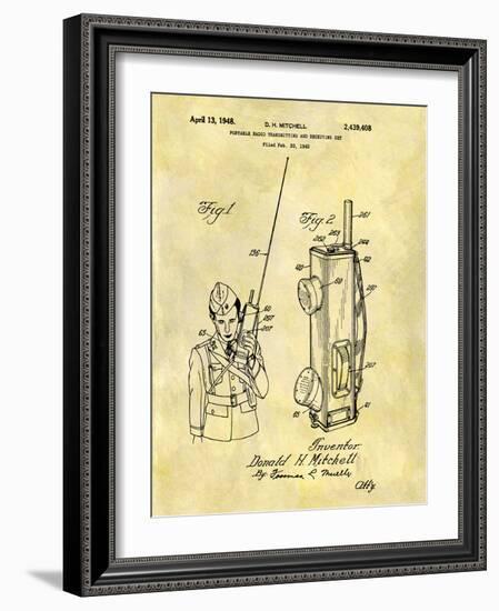 Portable Radio 1948-Dan Sproul-Framed Art Print