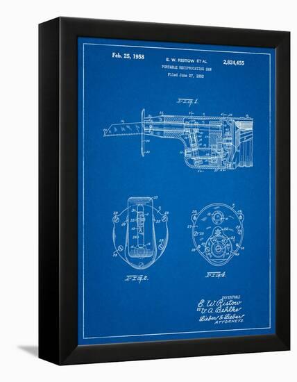 Portable Reciprocating Saw-Cole Borders-Framed Stretched Canvas