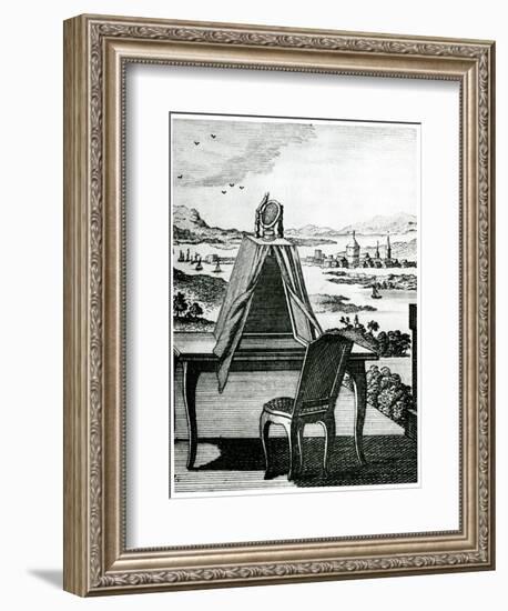 Portable Tent Type of Camera Obscura, 1764-null-Framed Giclee Print