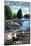 Portage Lakes, Ohio - Dock and Lake Scene-Lantern Press-Mounted Art Print