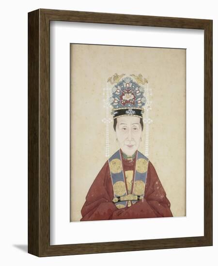 Portait de la dame Zhu, épouse de Lui Wenyao--Framed Giclee Print