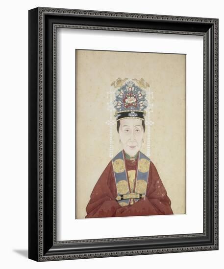 Portait de la dame Zhu, épouse de Lui Wenyao--Framed Giclee Print